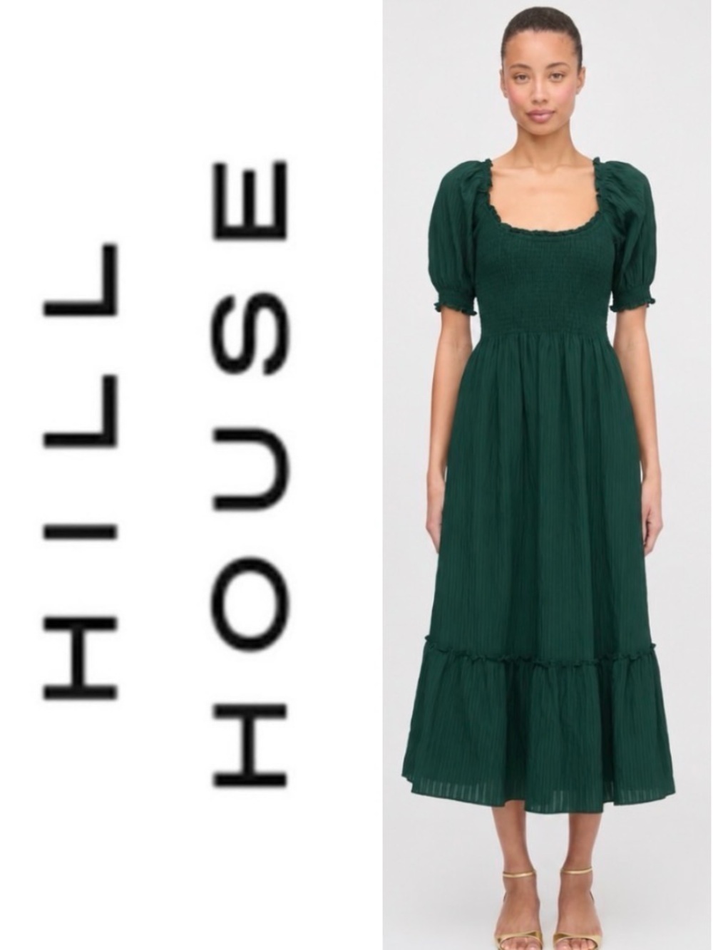 Hill House Home Louisa Green Nap dress - size M